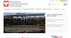 Desktop Screenshot of mswia.gov.pl