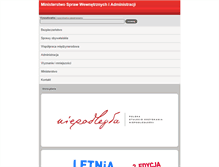 Tablet Screenshot of mswia.gov.pl