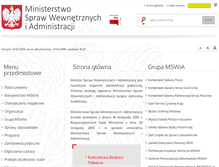 Tablet Screenshot of bip.mswia.gov.pl